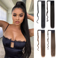 AliLeader 34inches Synthetic Ponytail Hair Extension Clip in Wig Hairpiece Wrap Around Ponytail for Black Women