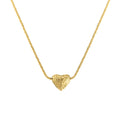 925 Sterling Silver Women Jewelry Gold Plated Love Heart Charm Necklace for Women