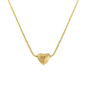925 Sterling Silver Women Jewelry Gold Plated Love Heart Charm Necklace for Women