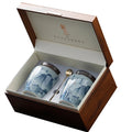 Custom Small Wooden Box Packaging for Ideas Gift Custom Tradition Blue and White Ceramic Vases Plates Canister for Wood Box Gift