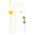 Simulation Caterpillar Cat Toy Cat Scratch Rope Mouse Funny Self-hey Interactive Toy Retractable Hanging Door Type Pet Supplies