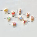 Ocean Series Brass Seabed Marine Animal Jewelry Gold Plated Copper Colorful Zircon Cute Small Women Piercing Studs Earrings