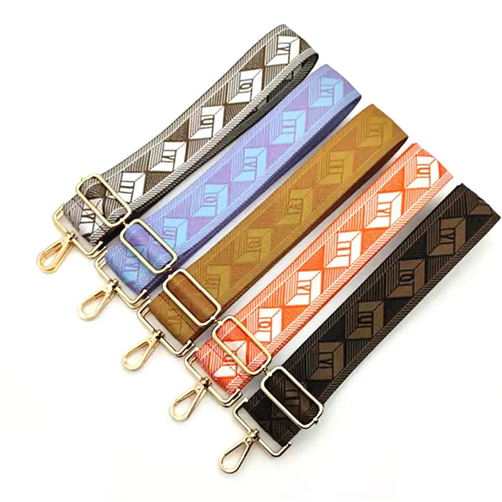 Meetee B-J2025 New Rhombus Wide Webbing Bag Accessories Replacement Crossbody Long Shoulder Strap