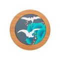 Tailai Absorbent Bamboo and Ceramic Coaster with Customizable Artistic Patterns: Ideal for Desktop Use and Home Decoration