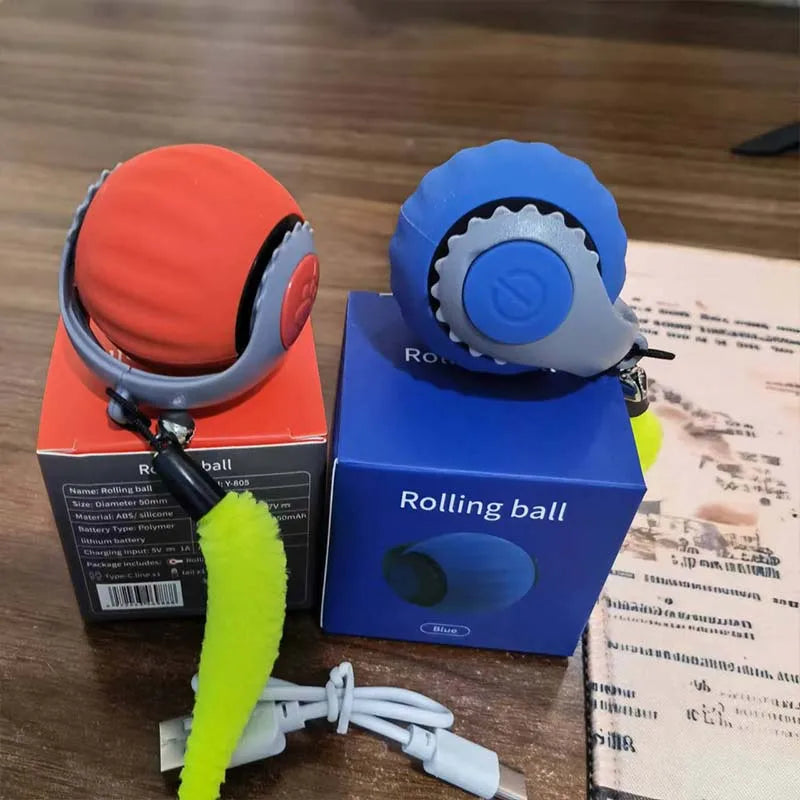 2025 Hot Sale Electric Smart Cat Balls Mascotas Interactive Pet Interactive & Movement Toys Speedy Tail Cat Toy Ball