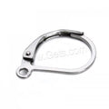 Wholesale Stainless Steel Jewelry Lever Back Earring Component Original Color 11x16mm Hole:Approx 1mm 50PCs/Bag 1137336