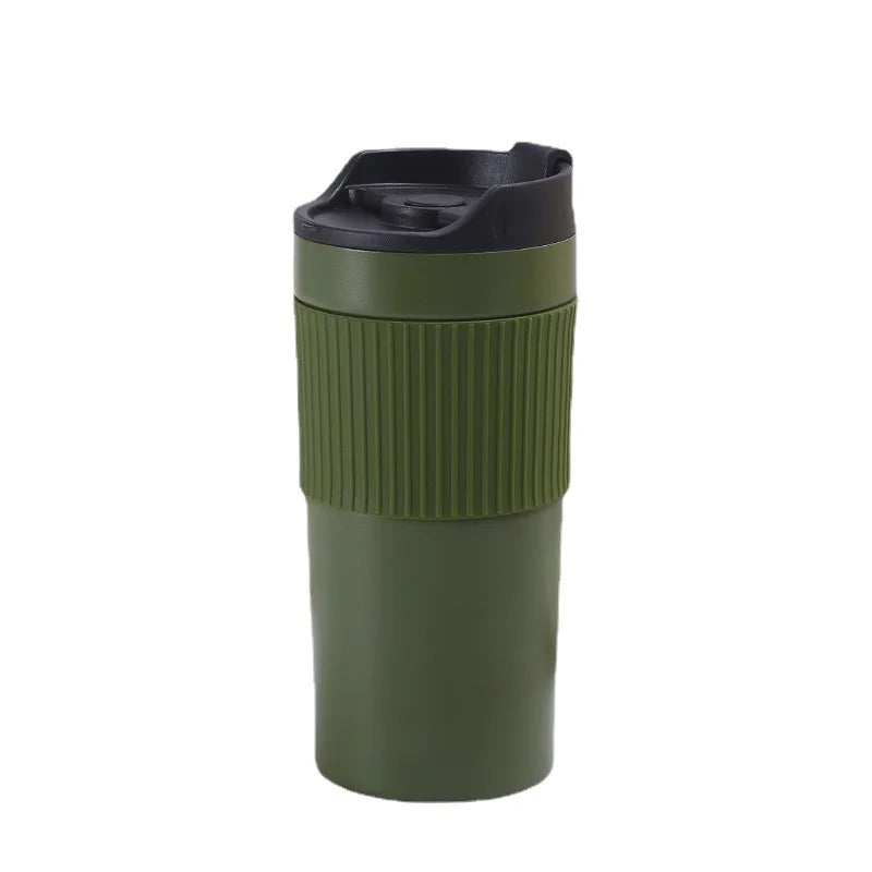 Portable Coffee Cup French Press Double Wall Stainless Steel Coffee Mug
