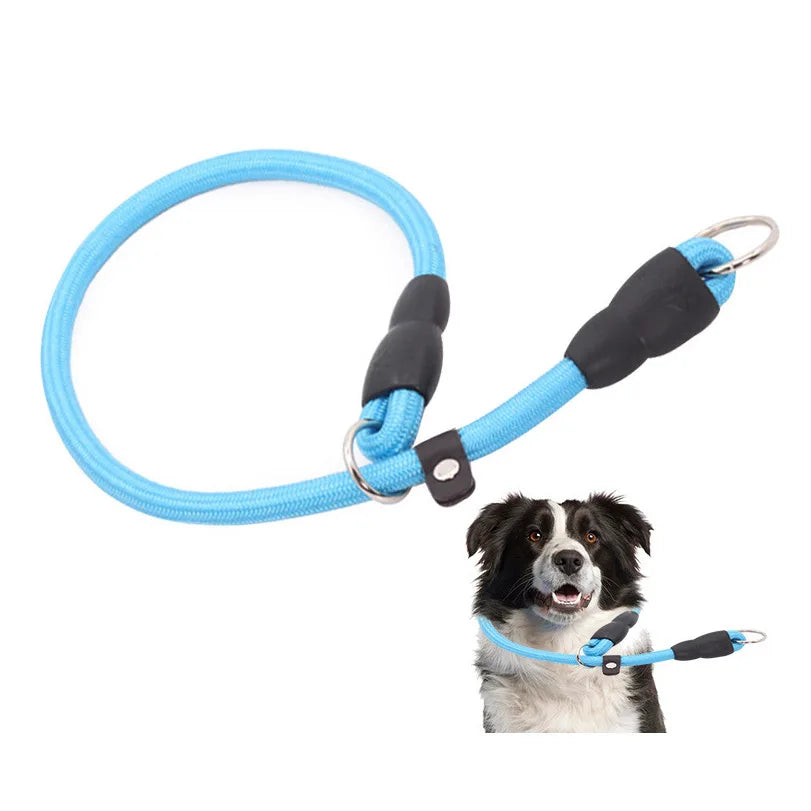 Wholesale Private Label Nylon Dog Slip Rope Collar