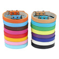 New Design Free Decoration PU Leather Solid Soft Dog Leash and Collar