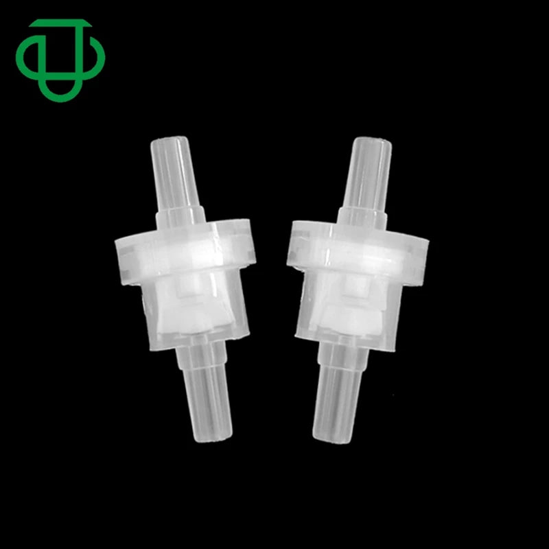 Mini Natural PP 3.3mmOD Straight Port Low Pressure Plastic One Way Non Return Silicone Rubber Barbed Duckbill Check Valve