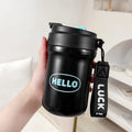 Kids Gift Fashion Cup 18/8 Stainless Steel Eco-Friendly Coffee Mug Lid Straw Infuser Double Wall 6-12 Hours Thermal Insulation