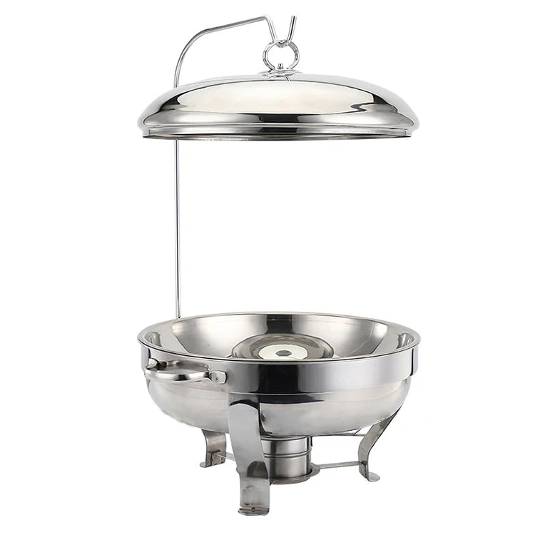 Wholesale Buffet Catering Equipment Stainless Steel Shafing Dish Food Warmers Buffet Chafing Dish with Hanging Lid