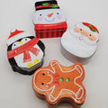 Custom Christmas Aluminum Gift Tin Cans Biscuits Candy Toy Metal Packaging Tin Metal Candle Jar