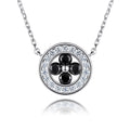 Customized Wholesale 925 Sterling Cubic Zirconia Rhodium Plated Women Romantic Silver Necklace