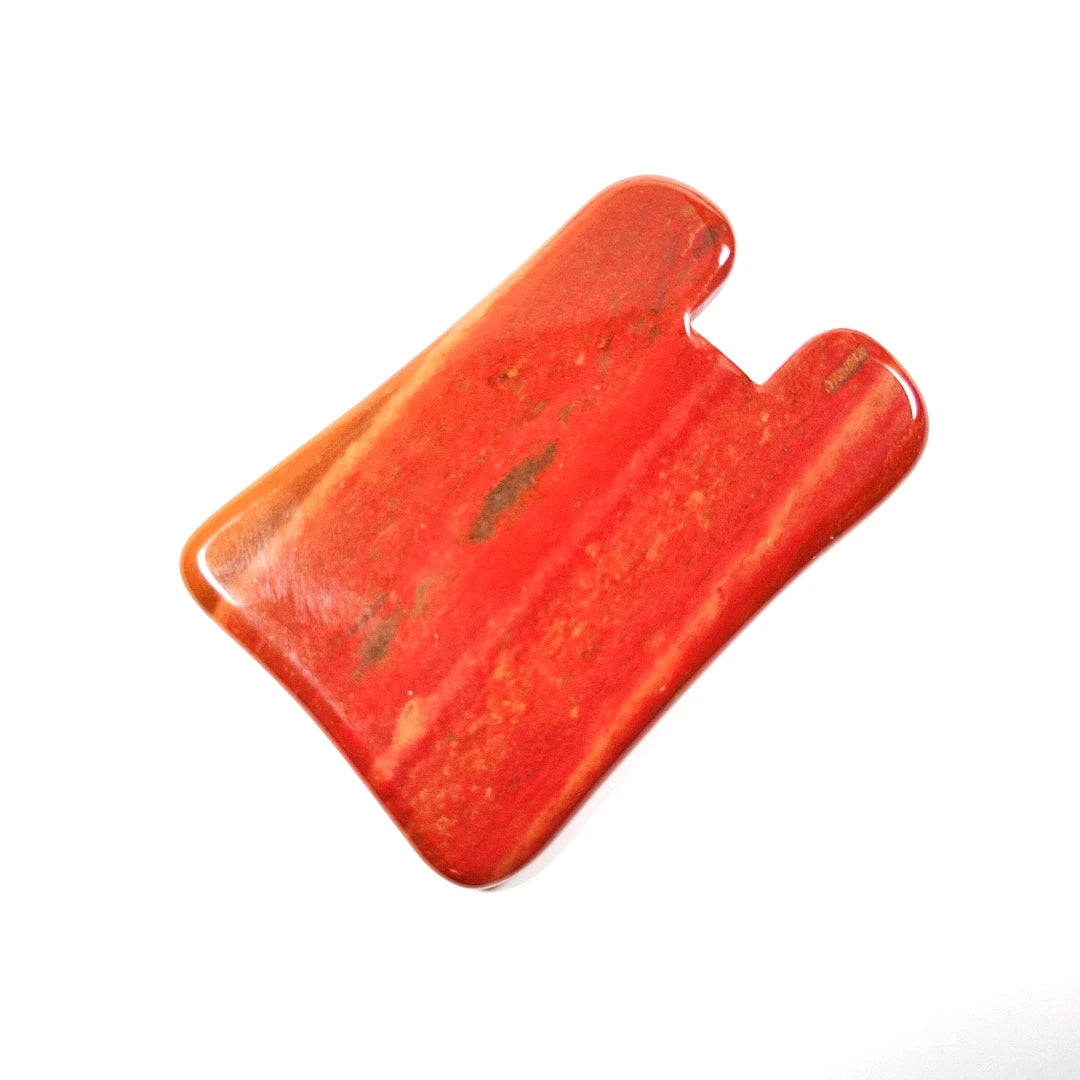 HZ 2025 Gua Sha Facial Tool Natural Jade Stone Mookaite jasper Guasha Board for SPA Acupuncture Therapy Trigger Point Treatment Gua S