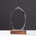 Blank Awards Crystal Trophy with Wooden Base  MH-NJ0146