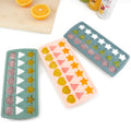 Triangle Heart Star Shapes Ice Cube Tray Water Washable Fast Delivery 2024 New Style Silicone Ice Cube Mold