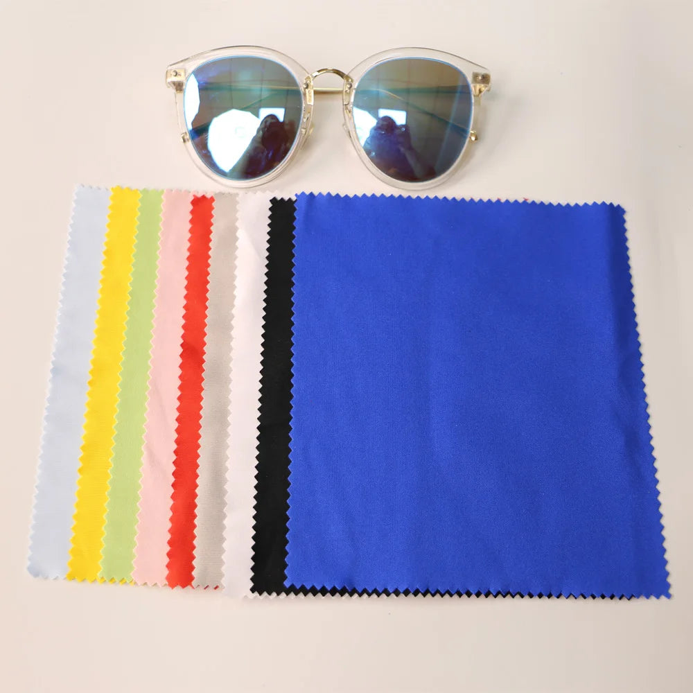 Customizable 15*18cm Screen Microfiber Cleaning Cloth for Glasses Available Multiple Colors Eyeglasses Care Product