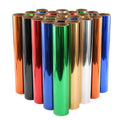 Wholesale PU Material Htv Vinil Textil Roll Mirror Metallic Heat Transfer Vinyl  Iron on Clothing Cotton