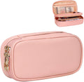Water-Resistant PVC for Toiletry Pouch for Women Girls Beauty Makeup Bag Organizer Zipper Closure Travel Cosmetic Bag