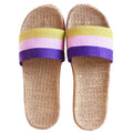 Summer Fashion Household Couples Cotton and Flax slippers Wood Floor Anti-skid Thick Indoor Cool slippers Wholesale Men