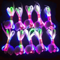 Fashion Flashing Shoe Laces Flat Glow the Dark Luminous Shoestrings LED Light up Shoelaces