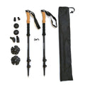 RTS DDP Customizable Telescopic Nordic Walking Pole 6061 Aluminum Alpenstock with Rubber Handle for Hiking and Trekking