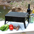 Modern Design Iron Carbon Steel Chrome Plated Folding Portable Barbecue Kebab Grill Charcoal for Picnic