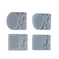 YS Photo Frame/bracket Silicone Mold Rectangular Oval Wave Photo Frame Resin Mold  Desktop Decoration Handicraft Tools  Wholesal