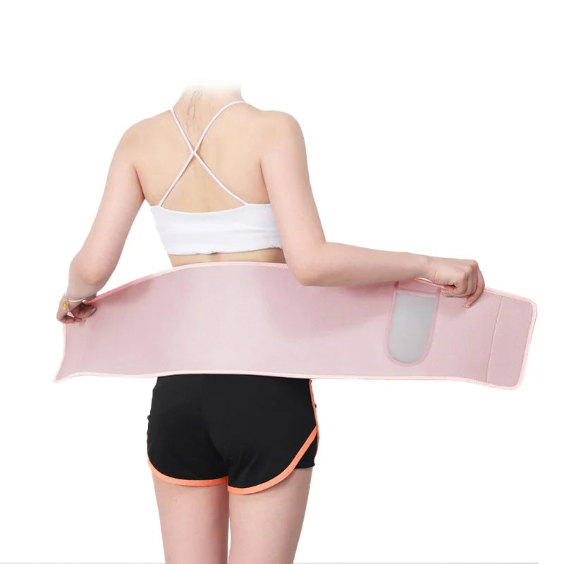 Adjustable Silver Ion Sweat Medical Waist Support Pocket Waist Trimmer Slimming Belt Protection Function Recovery Waist Belt