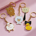 Hongdebo Factory Luxury Metal Key Chains Keyring Design Custom Logo Personalised Gold Plated Hard Soft Car Enamel Keychain