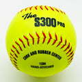 12 Inch Yellow Synthetic Leather COR.47375 Lbs Compression Controlled Cork Core Weston S300Y Softball Balls