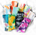 Hot Sale Tie Dye Cotton Crew Socks for Children Quality Printed Tennis Socks for Girls Knitted Technique for Spring 5 Pairs