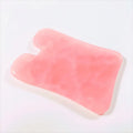 Huiying Face Massager Natural Concave Shape Rose Quartz Body Gua Sha Board Concave Scraping Massage Tool