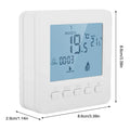 Smart Home System for Gas Boiler HY02B05BW Button Model Home Smart Digital Thermostat for Boiler Heating Battery Power Supply