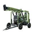 Portable Trailer Mounted Deep Hydraulic Water Core Borehole Water Well Drilling Rig With Mud Pump MegaBDM