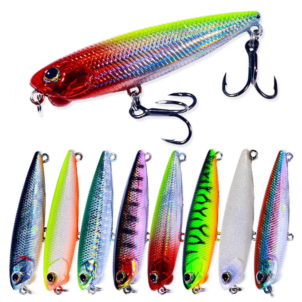Realis Pencil Fishing Lure Topwater Stickbait Floating 65mm 6g Aritificial Hard Bait for Pike Bass Lures