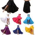 Women Arabic Belly Dancing Slit Skirt Tribal Chiffon Layers Skirt Carnival Costume MegaBDM