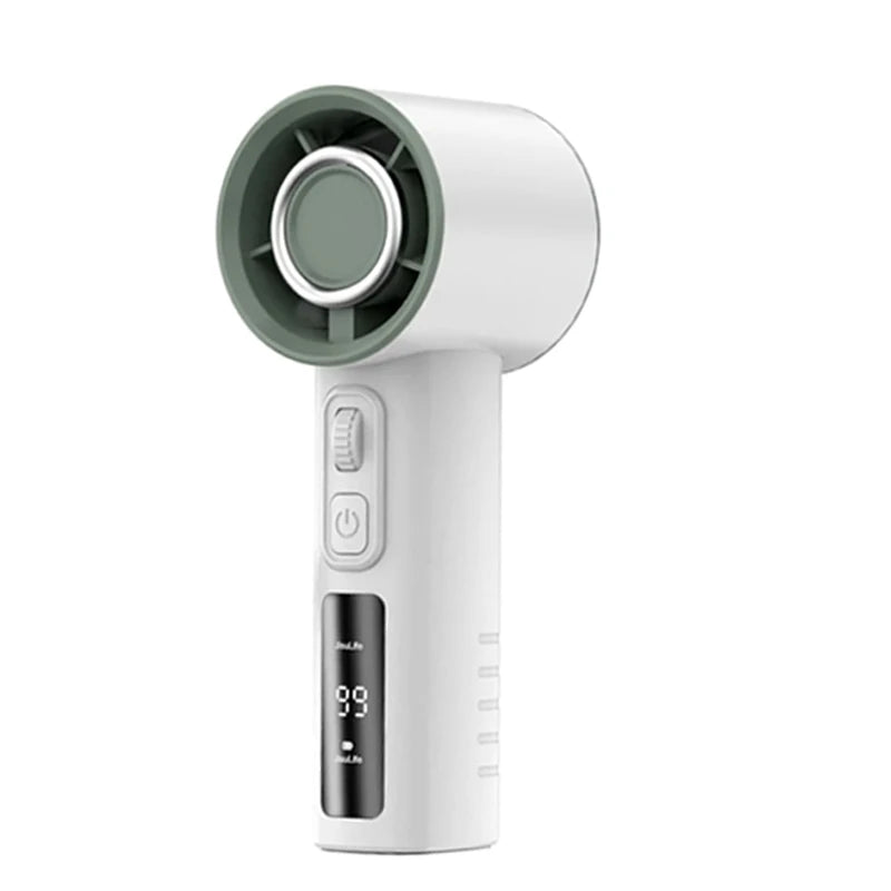 Summer High Speed Refrigeration Handheld Fan Outdoor Portable 2000mAh Rechargeable Mini Turbo Handy Air Cooling Fan