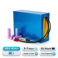 48V 40Ah Waterproof PVC Prismatic Lithium Battery Germany Warehouse for E-Bikes Delivery Fleets 40Ah Cells with 60A BMS 4A XT60