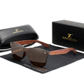 KINGSEVEN Glasses Men Natural Wooden Sunglasses Men Polarized Fashion Sun Glasses Original Bubinga Wood 5504 Custom logo