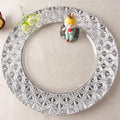 Wholesale 13 Inch Electric Gold/Sliver Charger Glass Plate for Home Party Wedding
