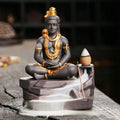Buddha Statues Zen Inspired Home Crafts Decorative Items Creative Shiva Buddha Statues Reverse Flow Incense Burners MegaBDM