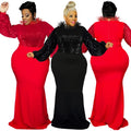 Y21897 New Arrival Party Dresses Women Long Sleeve Womens Black Sequin Dress Plus Size Women's Dresses