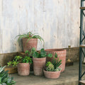 P65 Ceramic Terracotta Pots Geometric White Box Planter Garden Cactus Flower Succulent Outdoor Nursery Application Country Style