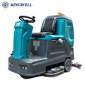 KW-910 Ride on Electric Floor Scrubber Dryer Battery Power Floor Scrubber Cleaning Machine