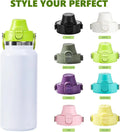 Hydro Water Bottle Lid Wide Mouth Straw Lid Aluminium-Plastic Non-Spill Flask Sport Travel Bottle Hot/Cold BPA Free with Patent