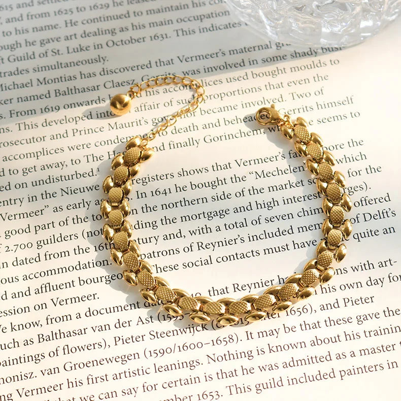 Dropshipping 18k Gold Plated Chain Design Jewelry Stainless Steel Women Watch with Bracelet Ladies Pulsera De Acero Inoxidable