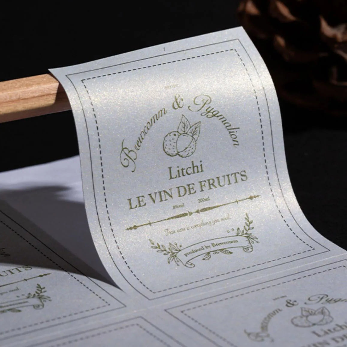 Custom Thank You Logo Pearl Paper Label Packing Adhesive Label Sticker Custom Printing logo Embossed Decorative Stickers