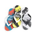 Customized Summer Flip Flops for Men Women Soft PVC Beach Slippers Embossed Printed Logo Rubber Insole Customizable PE Flip